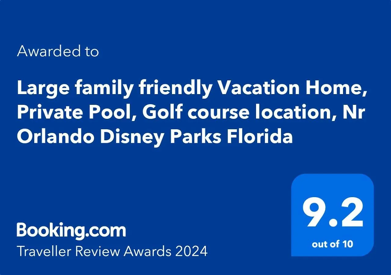 Orlando Family Villa: Golf Course Retreat near Disney Davenport Holiday home